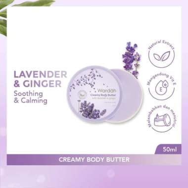 Wardah Creamy Body Butter 50 ml - Membantu Melembabkan Dan Melembutkan Kulit Tangan Serta Badan Pass
