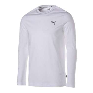 PUMA Kaos Kasual Pria Ess Ls Tee M White 847943 02 Xxl