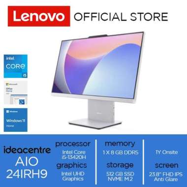 Lenovo IdeaCentre AIO 24IRH9 Core i5-13420H 8GB 512GB SSD W11 OH 8 GB NON PAKET LUNA GREY