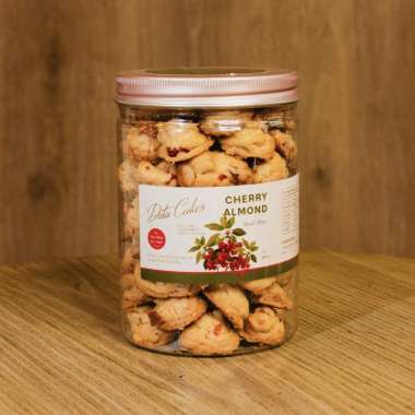 CHERRY ALMOND COOKIES BY DITA CAKES TABUNG 500 GR