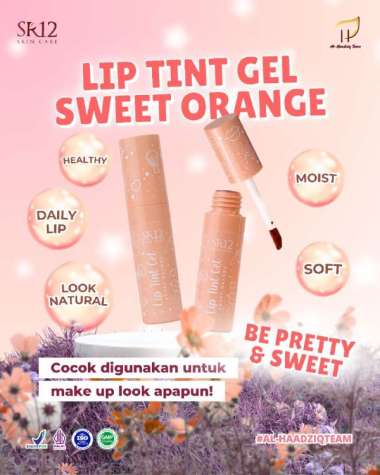 LIP TINT GEL SWEET ORANGE SR12 LIPTINT MELEMBABKAN BIBIR HALAL BPOM