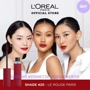 Loreal Paris Lips Matte Resistance - Long Lasting - Transferproof 420 Le Rouge Paris