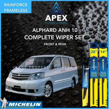BUNDLING MICHELIN RAINFORCE FRAMELESS & RAINFORCE REAR - ALPHARD ANH10
