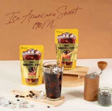 McNulty Ice Americano Sweet 190ml - Minuman Kopi Manis Korea Halal
