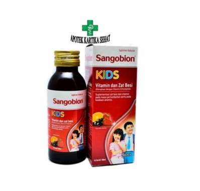 Sangobion Kids Sirup 100 mL - Suplemen Zat Besi & Vitamin B Kompleks Anak