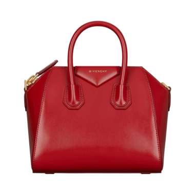 Givenchy Mini Antigona Bag Box Leather Vermillon