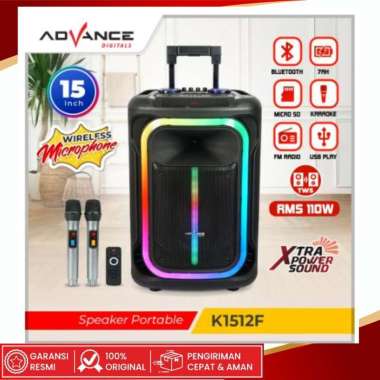 ADVANCE K1512 F Speaker Meeting Bluetooth 15 Inch Salon Aktif Include 2 Mic