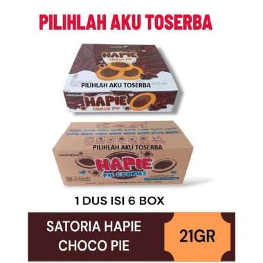 Biskuit Satoria Hapie CHOCO Pie - ( HARGA 1 DUS )