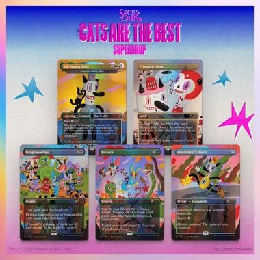 Promo Mtg Secret Lair X Felix The Cat Magic Bag Of Tricks Foil