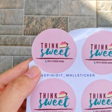 custom stiker sticker label logo toko kue kiriman paket makanan kromo Kromo