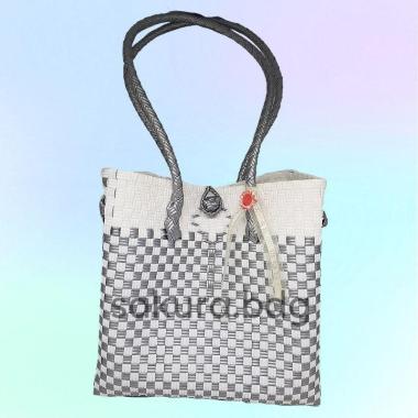 TP1L - Tas jali plastik premium L 28x14x26 cm Abu