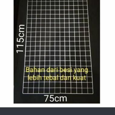 jaringan ram besi dinding uk 75x115 gantungan hook ram display