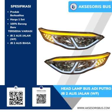 Lampu Depan Jetbus 2 alis jalan