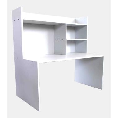 Meja Belajar Lesehan Minimalis Model Kotak Material Plywood PUTIH