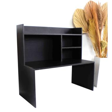 Meja Belajar Lesehan Minimalis Model Kotak Material Plywood HITAM