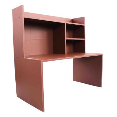 Meja Belajar Lesehan Minimalis Model Kotak Material Plywood COKLAT