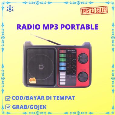 RADIO ASATRON 1028 USB MP3 AM FM PORTABLE BISA CHARGE BISA BATERAI