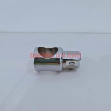 Konektor Penjepit Pipa ke Kaca 25mm / Glass Holder Connector 25-02