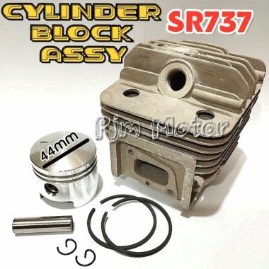 SR737 Cylinder block blok komplit mesin mist blower TNK737 Bg430 TB