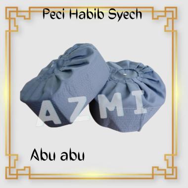 Peci Rempel Ijazi Abu / Peci Habib Syech / Peci Bahan Solo / kopiah bahan 8