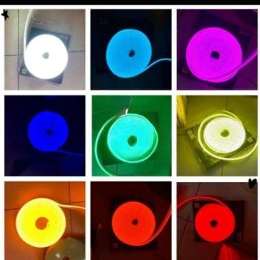 Led Neon Flexible Neon Flex 12 Volt Strip Light Lampu Tulisan Putih