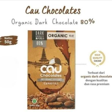 Organic Dark Chocolate Coklat 80% 50 gr - Cau Chocolates