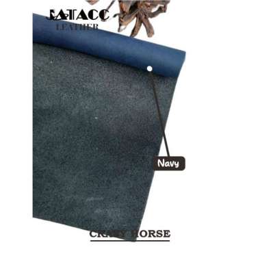 JATACC Kulit Sapi Lembaran CH Premium / Kulit Sapi Crazy Horse Leather Sheet A5 ( 21x14,5 ) cm navy