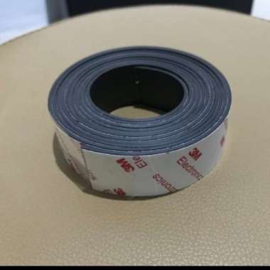 Magnet Strip flexible 25x1,5mm dengan lem doubletape 3M (1meter) 100cm Multicolor