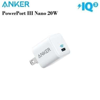 ANKER A2633 - PowerPort III Nano 20W - Support PD 20W and PowerIQ 3.0 Putih
