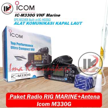 PAKET RADIO RIG MARINE plus ANTENA MARINE ICOM IC-M330G VHF MARINE