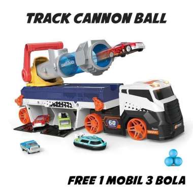 Mainan Anak Truck Track Cannon Ball & Curve Ejection Cannon Ball