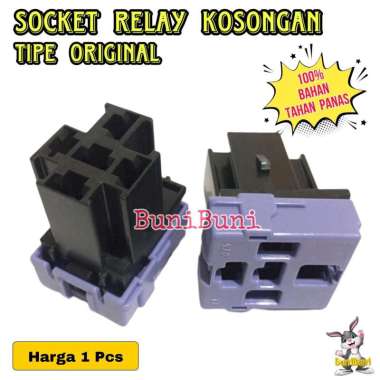 SOCKET RELAY ORIGINAL KOSONGAN - Soket / Rumah Relay Tipe Original KOSONGAN Tanpa Kabel