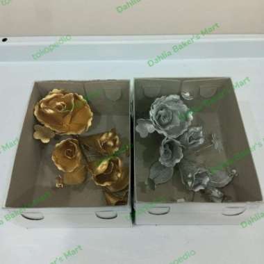 Gum Paste Spons Bunga Cambridge Kecil Aneka Warna Ungu
