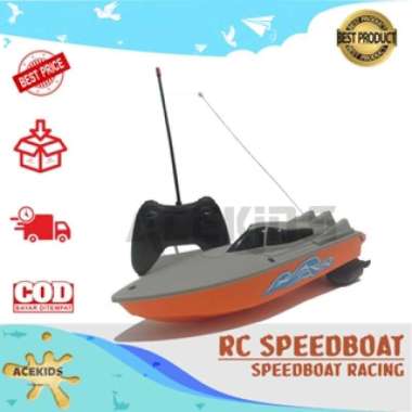 RC Speed Boat Racing Mainan Kapal Perahu Remot Control Set - 0036-4