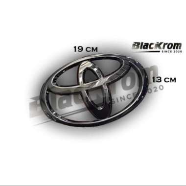 Logo Emblem Black Crome Toyota HILUX 2016 - 2022 up