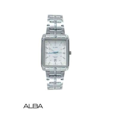 JAM TANGAN ALBA AH7627 WANITA SILVER WHITE ORIGINAL