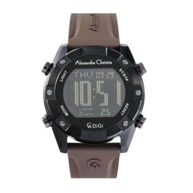 JAM TANGAN PRIA ALEXANDRE CHRISTIE AC 9372 / AC9372 RUBBER ORIGINAL BLACK GREY