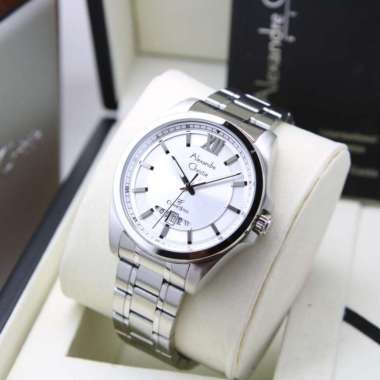 JAM TANGAN PRIA ALEXANDRE CHRISTIE AC 8659 / AC8659 ORIGINAL SILVER WHITE