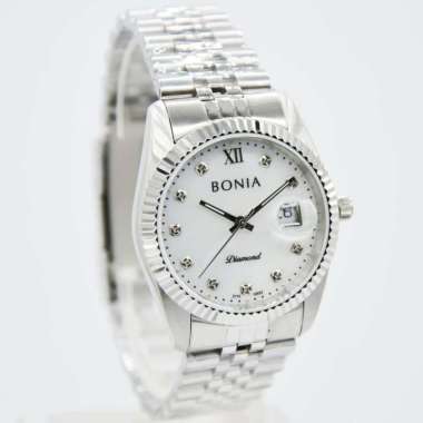 JAM TANGAN PRIA BONIA BNB10552-1353 SILVER WHITE SAPPHIRE ORIGINAL