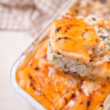 Salmon Mentai Rice Salmon Mentai