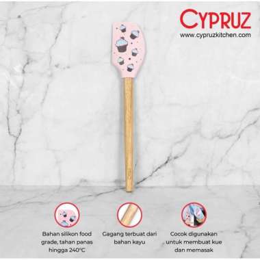 Cypruz Spatula Silicone Pattern Anti Panas AM1280- Spatula Cypruz - Sutil Cypruz - Spatula Silicone 