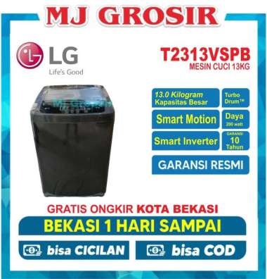 MESIN CUCI LG T 2313 VSPB 13KG 1 TABUNG
