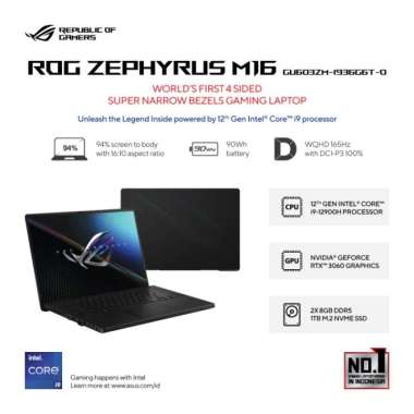 ASUS ROG Zephyrus M16 GU603ZM-I936G6T-O - Off Black