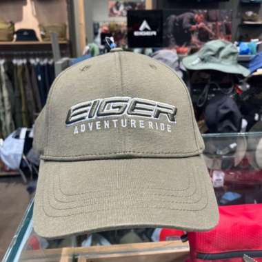 EIGER TOPI PRIA BOLD CAPS - OLIVE S-M