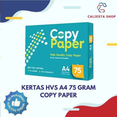 Kertas HVS A4/F4 75 Gram Copy Paper - 1 Rim ( 500 Lembar ) A4
