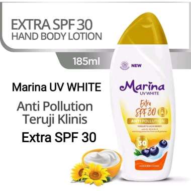 MARINA UV White Sunblock SPF 30 | MARINA UV WHITE Extra SPF 30 Yogurt and Acaiberry Extra SPF 185ml