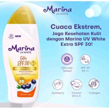 MARINA UV White Sunblock SPF 30 | MARINA UV WHITE Extra SPF 30 Yogurt and Acaiberry Extra SPF 92ml