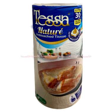 Tessa Nature Unbleached Tissue 100pcs 2ply Tissue Coklat Serap Minyak