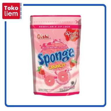 Oishi Snack Sponge Crunch Strawberry 100G