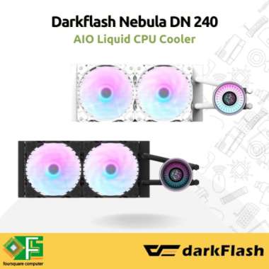 Darkflash Nebula DN 240 Black & White AIO Liquid Cooler Water Cooling Putih